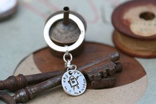 personalised scribbles coin keyring by joulberry