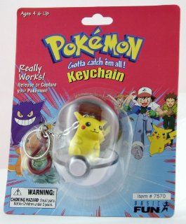 Pokemon Gotta Catch ' em all Keychain  Pikachu: Toys & Games