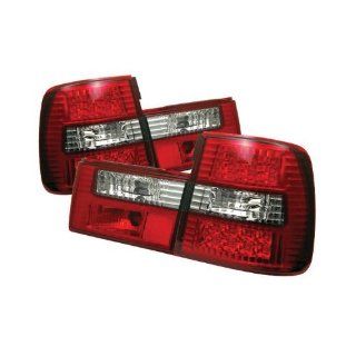 Spyder BMW E34 5 Series 88 95 LED Tail Lights   Red Clear: Automotive