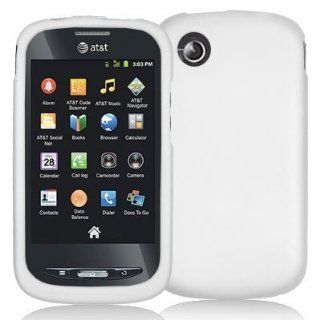 Electromaster Brand   White Rubberized Snap On Hard Skin Case Cover New for ZTE Avail Z990: Cell Phones & Accessories