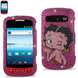 Reiko DPC SAMR720 B296HPK Fashionable Betty Boop Premium Bling Diamond Protective Case for Samsung Admire (R720)   1 Pack   Retail Packaging   Hot Pink: Cell Phones & Accessories