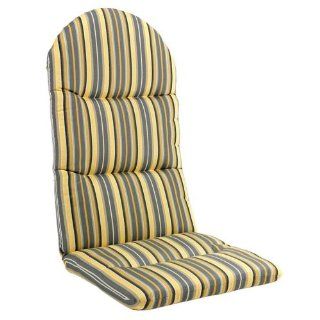 20.5"w Outdoor Chair Cushion For Montauk Adirondack Chair, 2"Hx20.5"Wx49"D, FOSTER METALLIC  Patio Furniture Cushions  Patio, Lawn & Garden