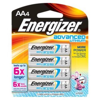 Energizer Advanced Lithium AA Batteries 4 Count