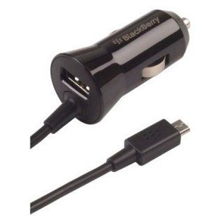 RIM ACC 48181 301 Blackberry Premium In Vehicle Charger for Blackberry MicroUSB   Car Charger   Retail Packaging   Black: Cell Phones & Accessories
