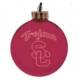 USC Trojans 4" Laser Etched Ornament: Sports & Outdoors