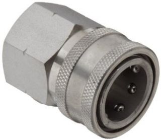 Dixon STFC6SS Stainless Steel 303 Hydraulic Quick Connect Fitting, Coupler, 3/4" Female Coupling, 3/4" 14 Straight  Quick Connect Hose Fittings: Industrial & Scientific