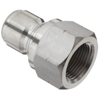 Dixon STFP6SS Stainless Steel 303 Hydraulic Quick Connect Fitting, Plug, 3/4" Female Coupling, 3/4" 14 Straight  Quick Connect Hose Fittings: Industrial & Scientific