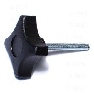 6mm 1.0 x 50mm Stud Male Threaded 4 Prong Knob (2 pieces): Bi Directional Threaded End Rods And Studs: Industrial & Scientific