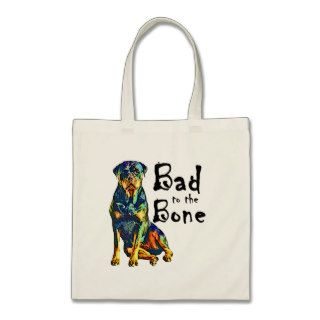Rottweiler   Bad to the Bone Canvas Bag