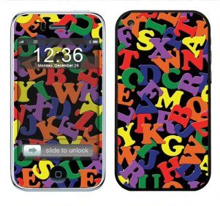 System Skins "Alphabet Soup" Skin Decal for Apple iPhone 3G & 3GS 8GB/16GB/32GB Cell Phone   Includes FREE Wallpaper!: Cell Phones & Accessories