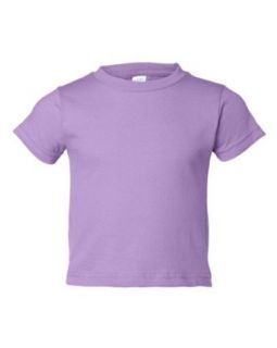 Rabbit Skins 3301T Toddler Short Sleeve Cotton T Shirt (Lavender, 2T): Clothing