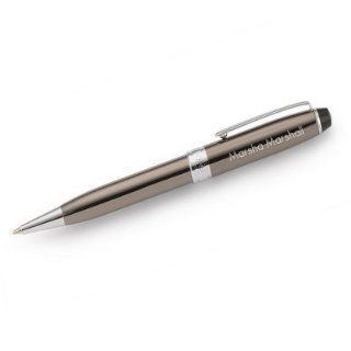 Personalized Reflections Premier Gunmetal And Silver Ballpoint Pen Gift : Fine Writing Instruments : Office Products