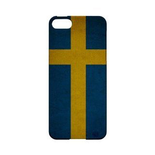[Geeks Designer Line] Grunge Sweden Apple iPhone 5 Plastic Case Cover [Anti Slip] Supports Premium High Definition Anti Scratch Screen Protector; Durable Fashion Snap on Hard Case; Coolest Ultra Slim Case Cover for iPhone 5 Supports Apple 5 Devices From Ve