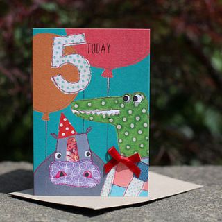birthday boy five today by stop the clock design