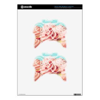 STRAWBERRY CUPCAKES PHOTOGRAPH XBOX 360 CONTROLLER SKIN