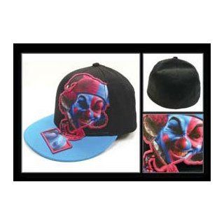 ICP Insane Clown Posse Music Band Hat   Carnival of Carnage Clown Face Logo Flatbill Flex Fit Cap: Clothing