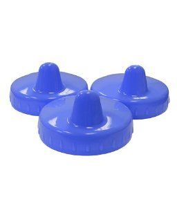 Playtex Baby Spill Proof Cup Replacement Lids: Round Top 3 Pack Blue : Baby