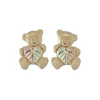 Black Hills Gold Teddy Bear Earrings: Jewelry