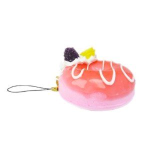 Japanese Fun: Soft Phone Charm   Strawberry Fruit Donut: Toys & Games