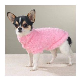 Pink Fuzzy Dog Sweater : Size Small : Pet Sweaters : Pet Supplies