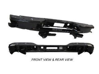 02 06 CHEVY AVALANCHE (WITH BODY CLADDING TYPE) REAR BUMPER FACE BAR Powder coating BLACK ASSY, WITH HITCH BAR, WITH PADS, WITH BOLT & NUTS, WITH LICENS LAMP, WITH BRACKETS: Automotive