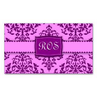 311 Monogram Icing on the Cake   Purple Business Card