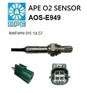 APE AOS E949 OXYGEN SENSOR FOR 2001 2004 NISSAN ALTIMA (OE Type Fiting); Heated; Wires: 4: Automotive
