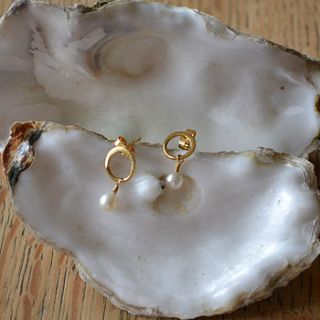 wedding cosmic earrings with pearl by fran regan jewellery