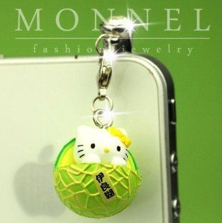 Ip334 Luxury Hello Kitty Charm Anti Dust Plug Cover for Iphone 4 4s: Cell Phones & Accessories