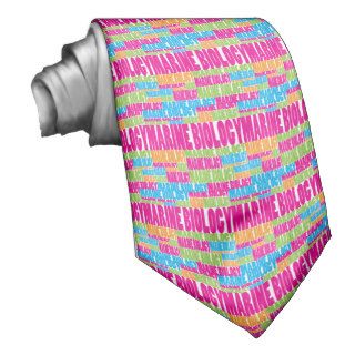 Colorful Marine Biology Custom Tie