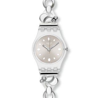 Swatch Glad Night Silver Tone Stainless Steel Ladies Watch LK327G at  Women's Watch store.