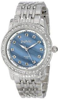 August Steiner Women's AS8045SS Diamond and Crystal Swiss Quartz Bracelet Watch: August Steiner: Watches