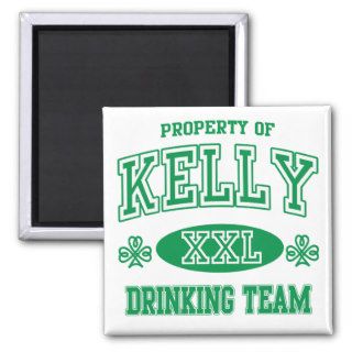 Kelly Irish Drinking Team Fridge Magnet