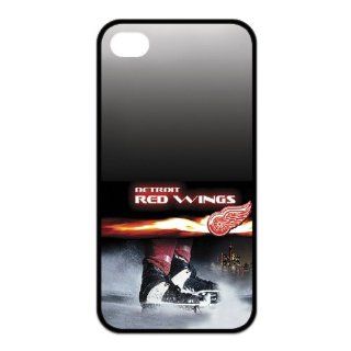 NHL Detroit Red Wings Logo Cool Unique Durable TPU Rubber Case Cover for Apple Iphone 4 4S Custom Design B005UQTAAU UniqueDIY: Cell Phones & Accessories