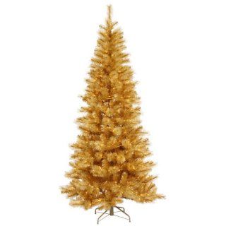 12' Pre Lit Gold Glitter Mixed Pine Cashmere Christmas Tree   Clear Lights   Artificial Christmas Trees
