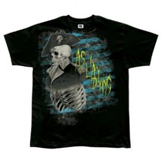 As I Lay Dying   Dead Pirate T Shirt: Music Fan T Shirts: Clothing
