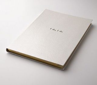 'i do' personalised notebook for brides by sloane stationery