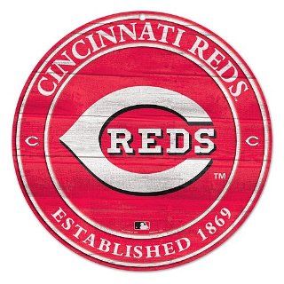 Cincinnati Reds Wood Sign : Sports Fan Decorative Plaques : Sports & Outdoors