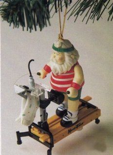 NordicTrack "On Track with SANTA" SKIER Santa Claus Christmas Tree Ornament 1997 Treasury Masterpiece Edition #3: Sports & Outdoors