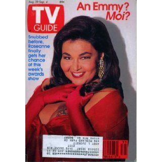TV Guide August 29, 1992 Roseanne Barr, Dennis Miller, Emmy Awards, Drew Barrymore on 2000 Malibu Road: TV Guide: Books
