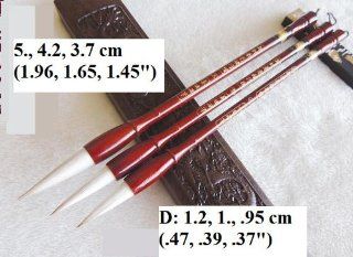 Gift Set   Fine Chinese Calligraphy / Kanji / Sumi Drawing Brushes (Goat, Wolf Hair   Jian Hao) : Calligraphy Pens : Office Products