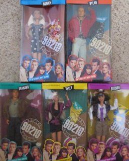 Barbie BEVERLY HILLS 90210 Doll SET of 5 w Donna Martin, Kelly Taylor, Brandon Walsh, Brenda Walsh & Dylan McKay (1991) Toys & Games