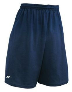 Russell Athletic Men's Pro Cotton Jersey Pocket Short, Navy, Large at  Mens Clothing store