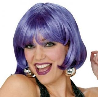 Adult Purple Short Bob Wig Adult Exotic Costumes Clothing