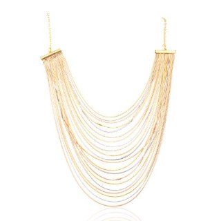 Glamour Multi Layer Hanging Chain Necklace: Jewelry
