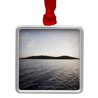 USA, New York State, Adirondack Mountains, Lake 5 Christmas Tree Ornament
