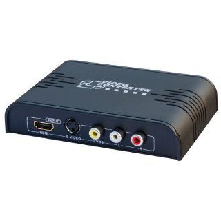 Portta X10HCS HDMI + 3RCA Composite Video S Video R/L CVBS Audio AV to HDMI Converter Adapter Upscaler Electronics