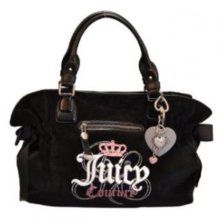 JUICY COUTURE Splendour Handbag Purse Tote Black One Size: Clothing