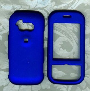 Blue Rubberized AT&T LG NEON GT365 PHONE COVER Cell Phones & Accessories