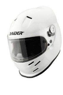 Raider Auto White XX Large Full Face Helmet: Automotive